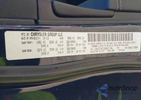 2014 Jeep Grand Cherokee Overland z USA, uszkodzony, nr VIN 1C4RJFCT4EC328833